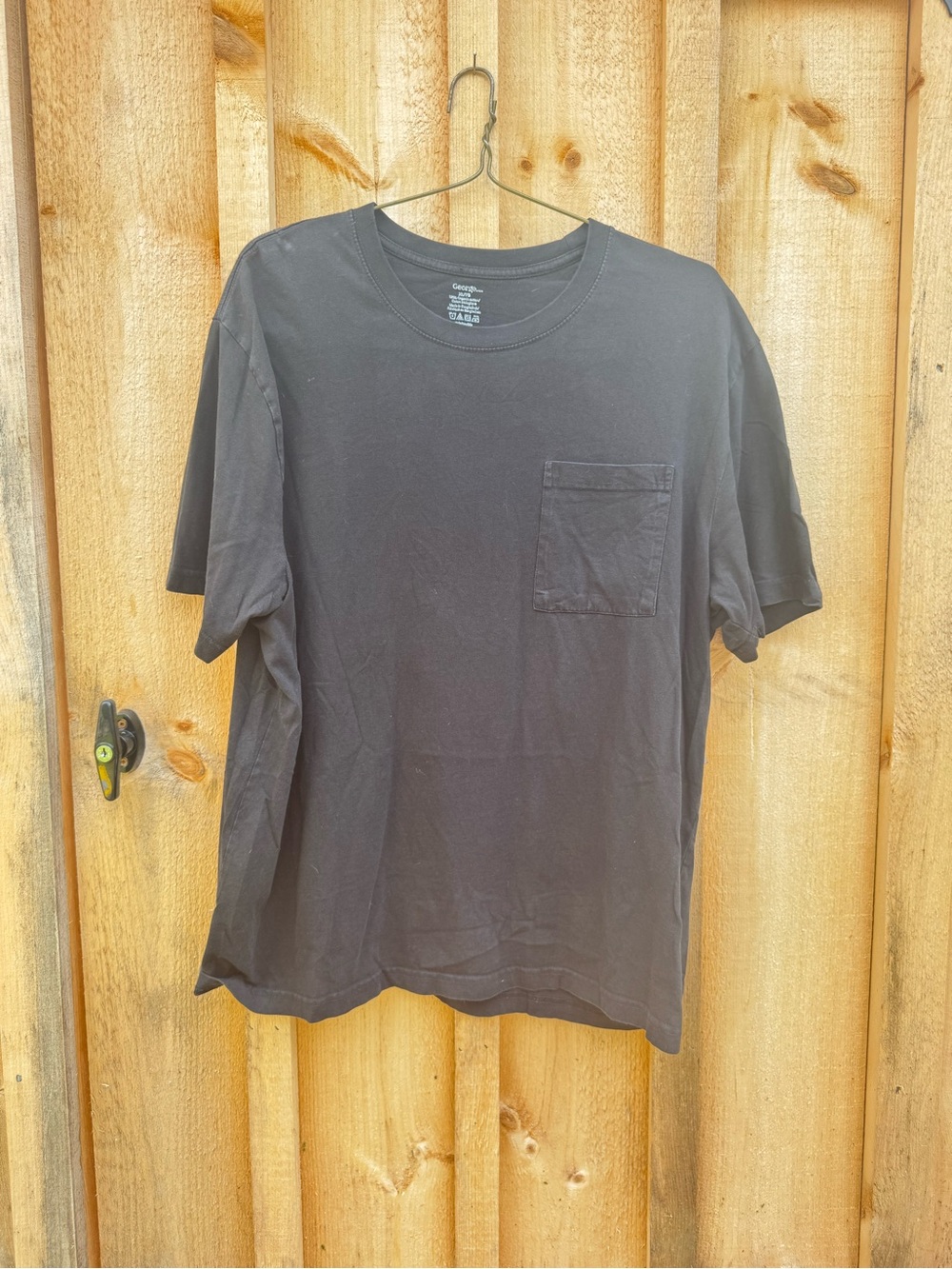 George Black Short Sleeve Pocket Tee
